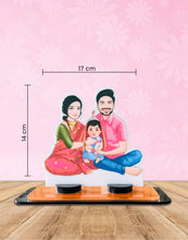 Loving Family Personalized Caricature Miniature Stand | C-06