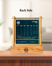 2025 Personalized Corporate Calendar Wooden Base