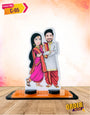 Custom Caricature Miniature For Indian Wedding Gift | C-05