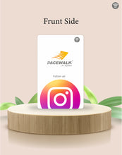 Instagram NFC Card | Along with QR Code | Boost Instagram with Tap or Scan | Pre-Configured PVC Card | With Dashbboard | NFC-02