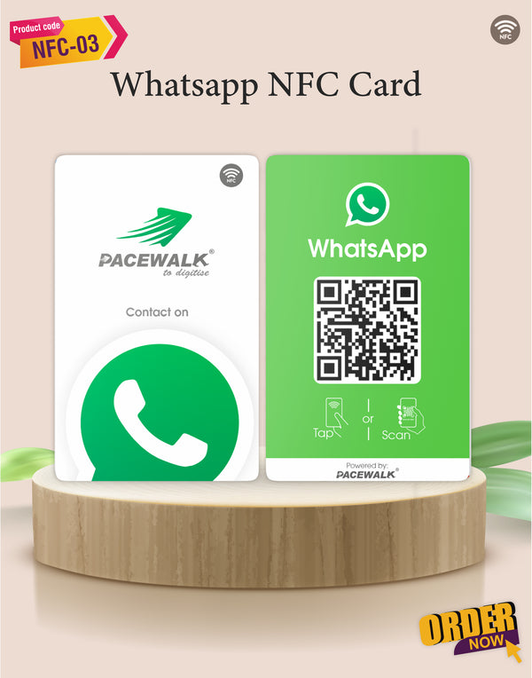 WhatsApp NFC & QR Card | Instantly connect with customers | NFC-03