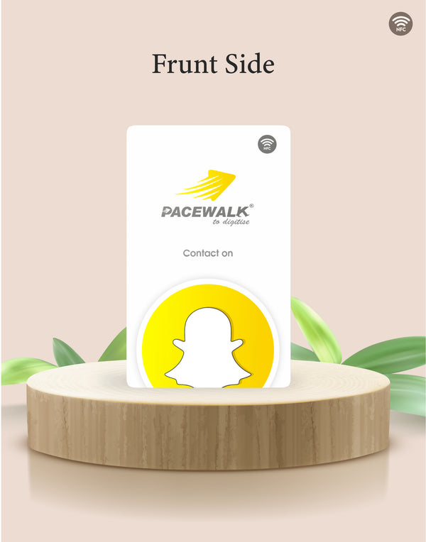 Snapchat NFC Card | Along with QR Code | Boost Snapchat with Tap or Scan | Pre-Configured PVC Card | NFC-04