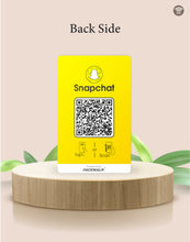 Snapchat NFC Card | Along with QR Code | Boost Snapchat with Tap or Scan | Pre-Configured PVC Card | NFC-04