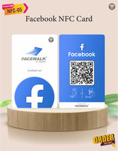 Facebook NFC Card | Along with QR Code | Boost Facebook with Tap or Scan | Pre-Configured PVC Card | NFC-05