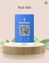 Facebook NFC Card | Along with QR Code | Boost Facebook with Tap or Scan | Pre-Configured PVC Card | NFC-05